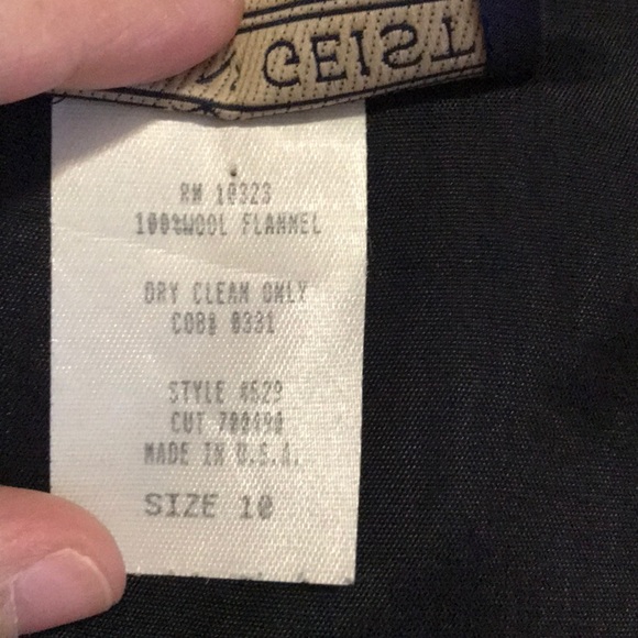 HERMAN GEIST Black DeepV-Neck Mod Dress Size 10 - Picture 9 of 10